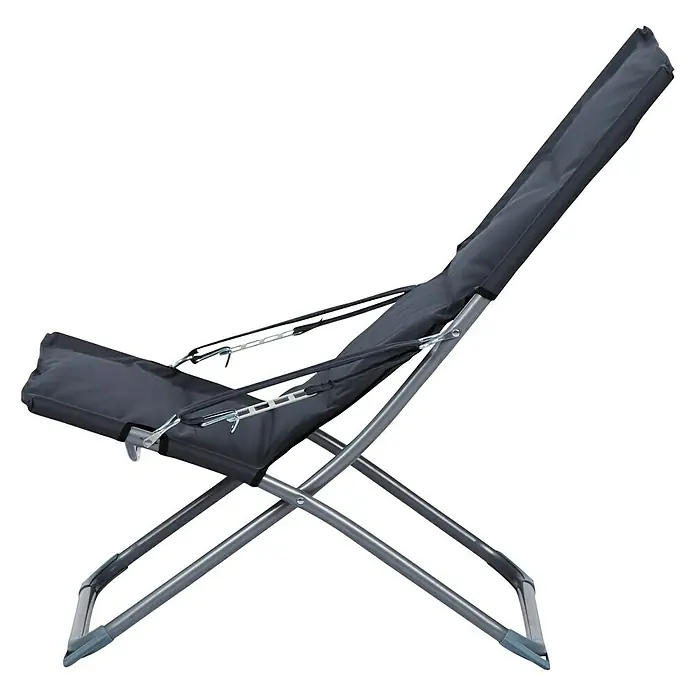 Campingstuhl - 61 x 62 x 91 cm, Castor Grey, Klappbar - Linke Seitenansicht