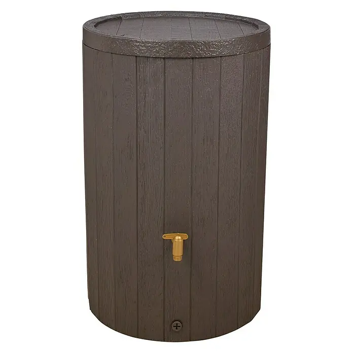 4rainz Regenspeicher Madera - 220 l, Dunkelbraun - Vorderansicht