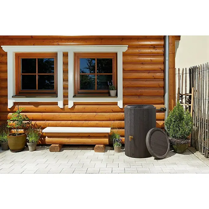 4rainz Regenspeicher Madera - 220 l, Dunkelbraun - Anwendungsbeispiel