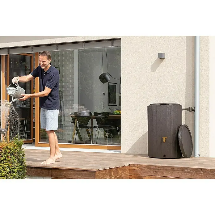4rainz Regenspeicher Madera - 220 l, Dunkelbraun - Anwendungsbeispiel