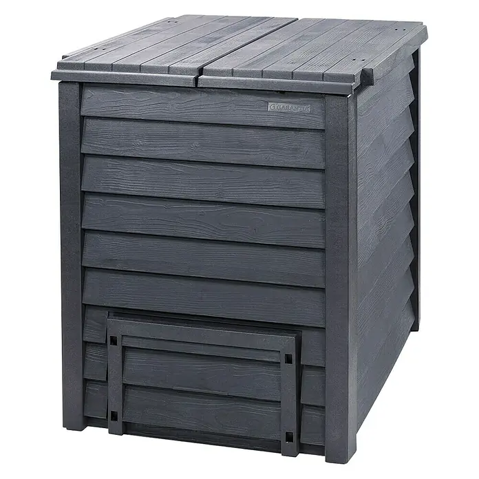 Garantia Komposter Thermo-Wood - 400 l, 72 x 72 x 90 cm - Diagonale Ansicht