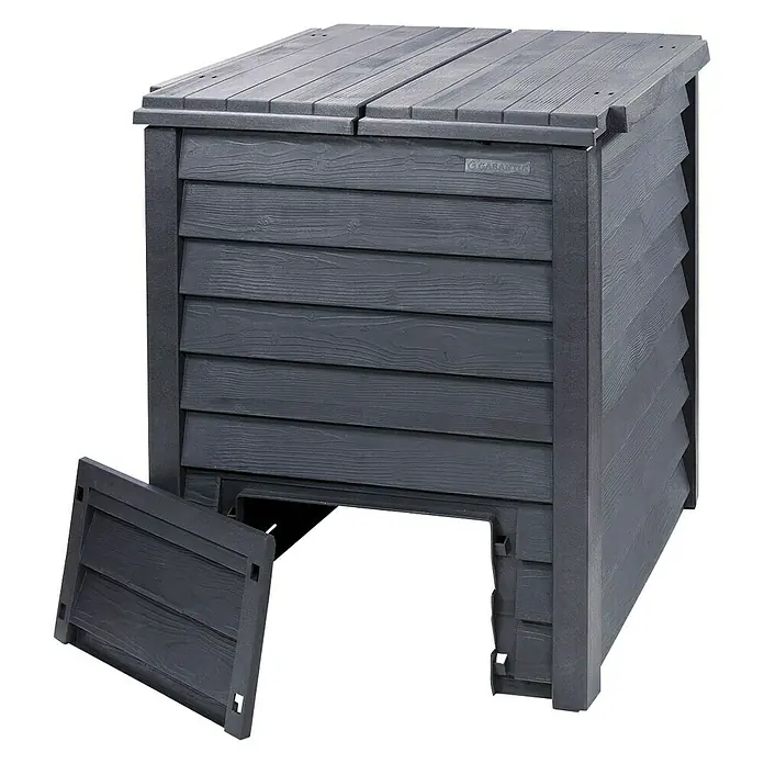 Garantia Komposter Thermo-Wood - 400 l, 72 x 72 x 90 cm - Diagonale Ansicht