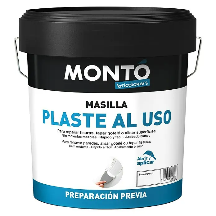 Montó Bricolovers Plaste al uso - Blanco, 5 kg - Vista frontal