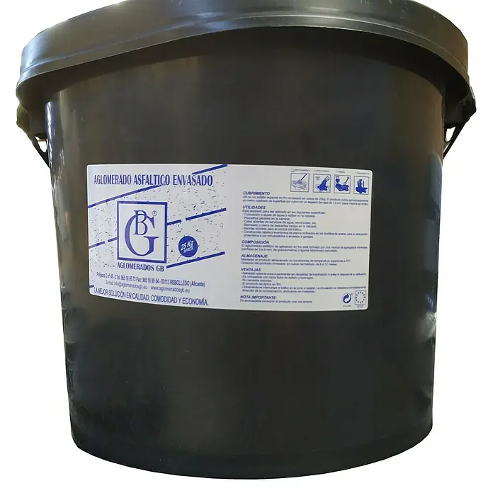 BHS Valencia Asfalto de reparación en frío - 25 kg - Primer plano