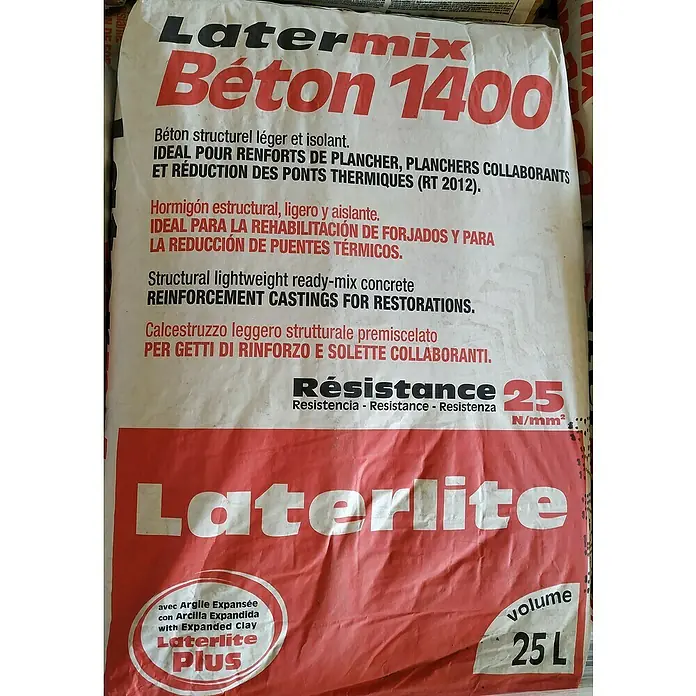 BHS Valencia Hormigón Latermix Béton 1400 H-25 - 25 l - Primer plano
