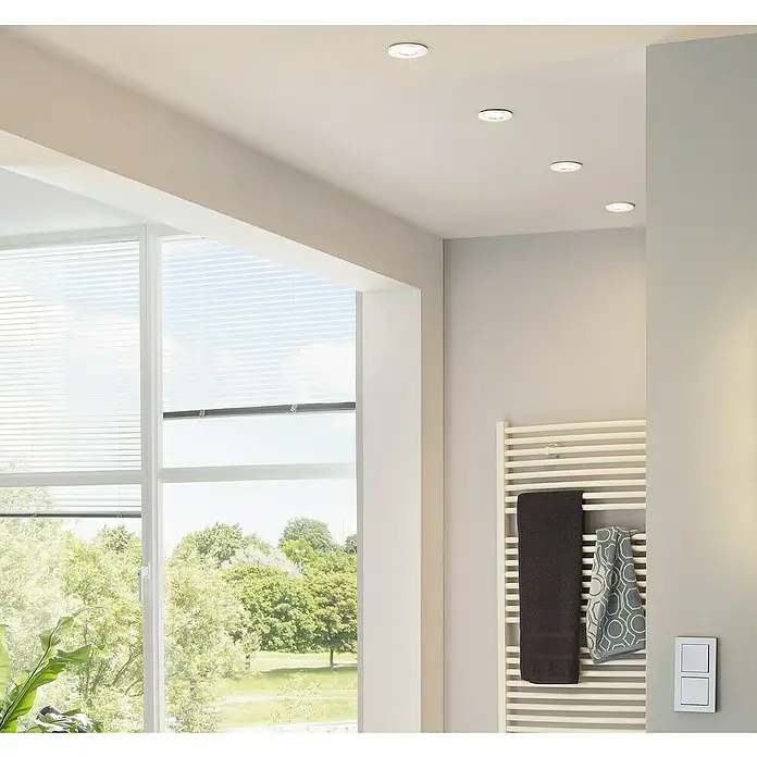 Eglo LED-Einbauleuchten-Set Peneto - 9 W, Weiß, 3 Stk., Warmweiß, IP20 - Stimmungsaufnahme