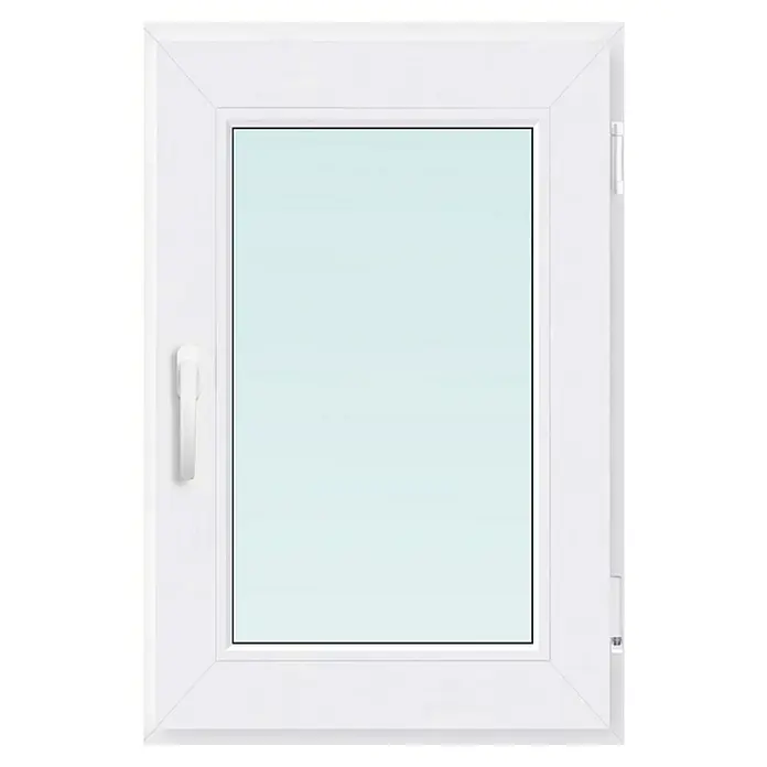 PVC prozor bez kvake - Š x V: 60 x 80 cm, DIN desno, Bijele boje - Pogled sprijeda