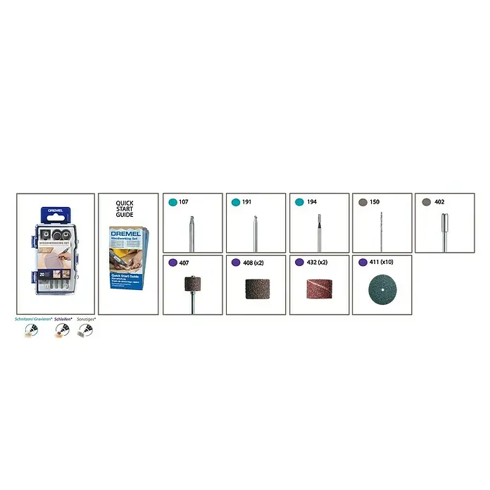 Dremel Multifunktionswerkzeug-Zubehör 681 - 20 -tlg.