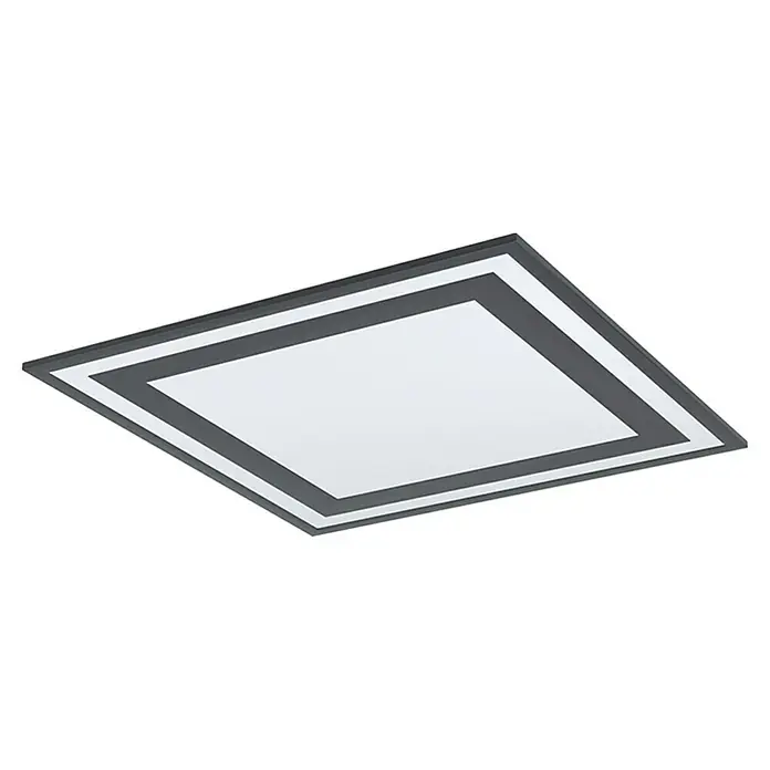 Eglo LED-Deckenleuchte Savatarila - 36 W, L x B x H: 59,5 x 59,5 x 6 cm, Schwarz/Weiß, Neutralweiß - Ansicht von unten