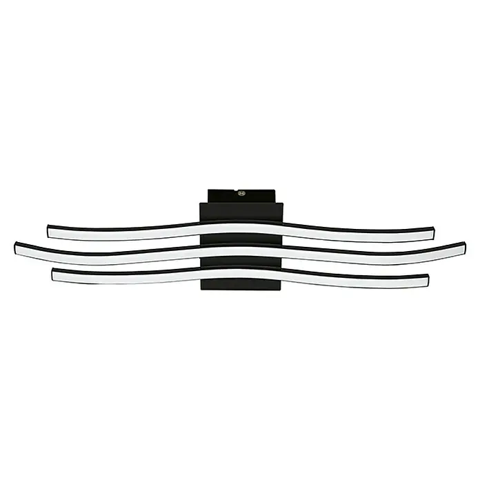 Eglo LED-Wand- & Deckenleuchte Roncade 1 - 21 W, L x B x H: 65 x 13 x 4,5 cm, Schwarz/Weiß, Warmweiß - Ansicht von unten