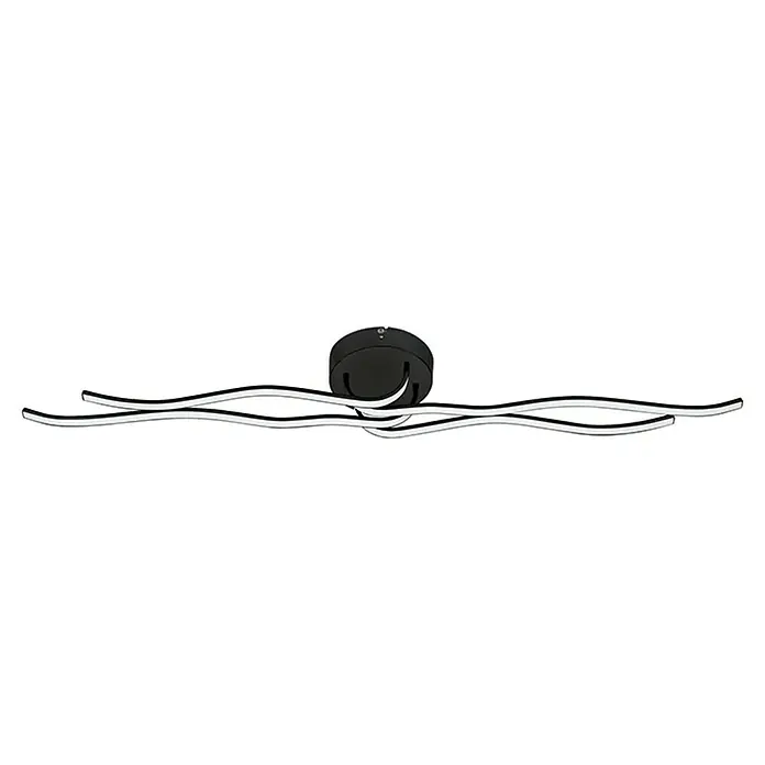 Eglo LED-Wand- & Deckenleuchte Roncade 1 - 36 W, L x B x H: 116 x 18 x 11,5 cm, Schwarz/Weiß, Warmweiß - Ansicht von unten