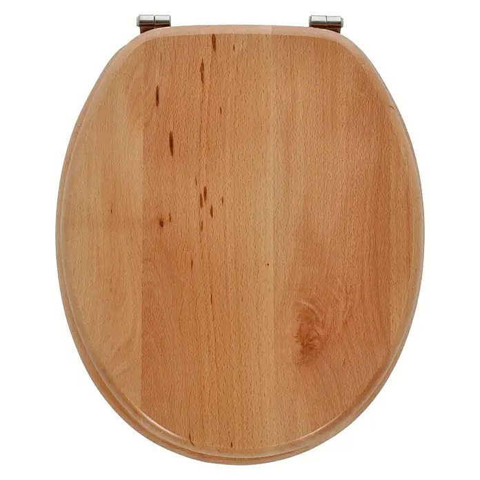 Poseidon Tapa de WC Haya - Madera, Natural claro - Vista superior
