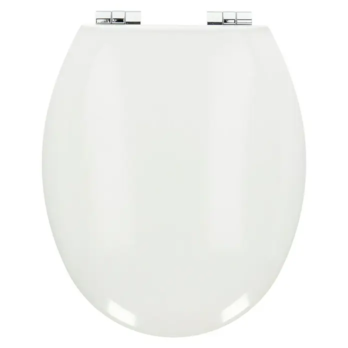 Poseidon WC-Sitz Rio - Mit Absenkautomatik, Holz, Weiß - Draufsicht