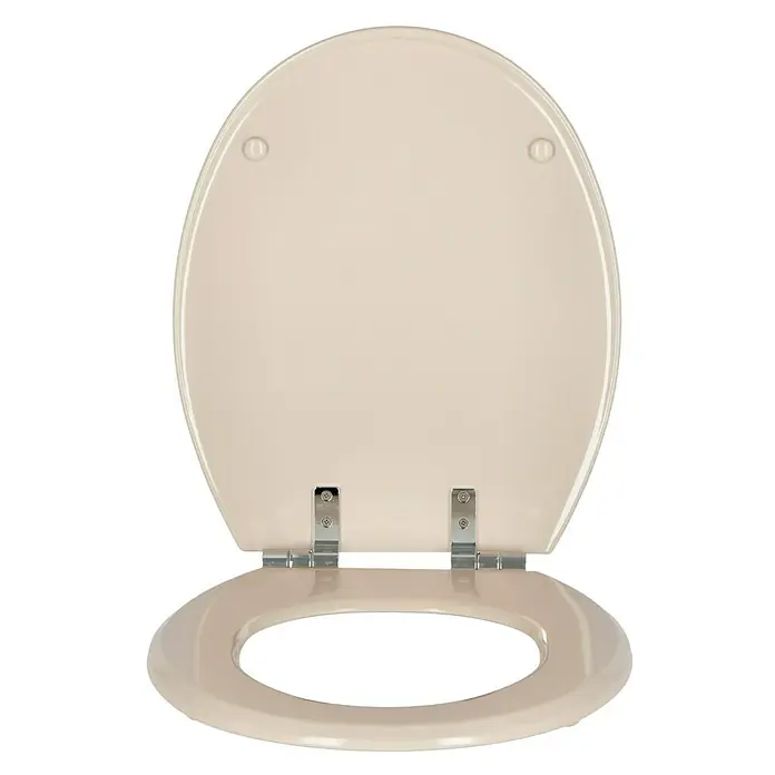 Poseidon WC daska - Samospuštajuća, Drvo, Bahama bež boje - Pogled sprijeda