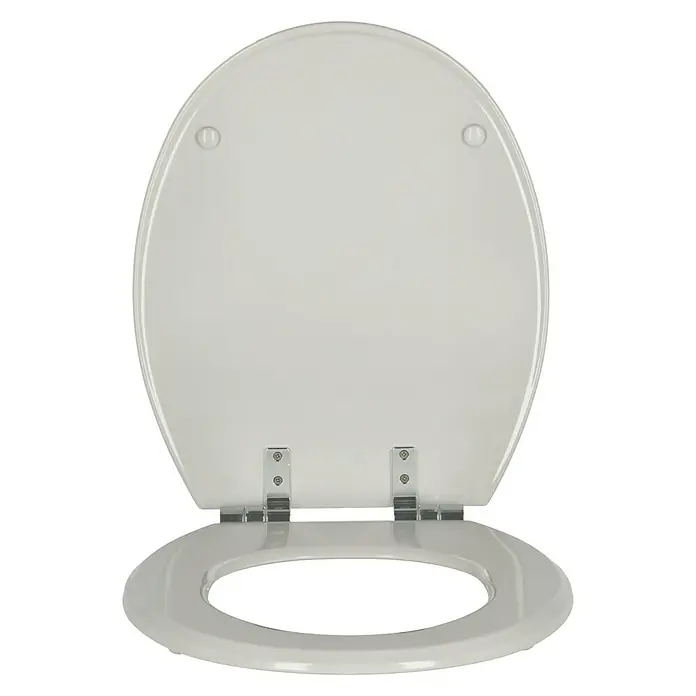 Poseidon Toiletzitting Rio - Softclose, Hout, Manhattangrijs - Vooraanzicht