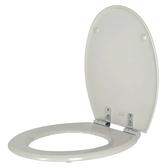 Poseidon WC-Sitz Rio - Mit Absenkautomatik, Holz, Manhattangrau - Linke Seitenansicht
