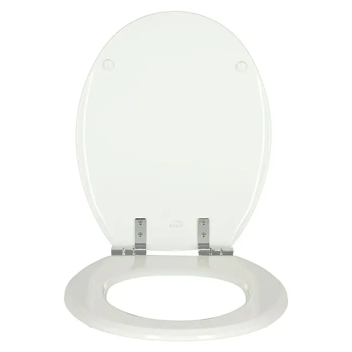 Poseidon WC-Sitz Canyon - Mit Absenkautomatik, Holz, Weiß - Vorderansicht