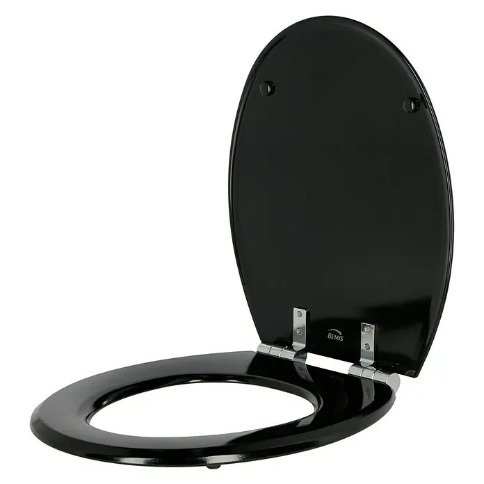 Poseidon WC-Sitz Rio - Mit Absenkautomatik, Holz, Schwarz - Linke Seitenansicht