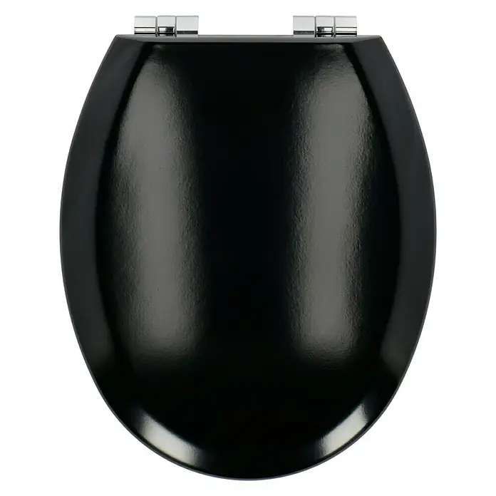Poseidon WC-Sitz Rio - Mit Absenkautomatik, Holz, Schwarz - Draufsicht