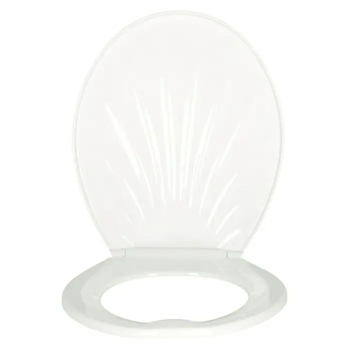 Poseidon WC-Sitz Austin - Thermoplast, Weiß - Vorderansicht