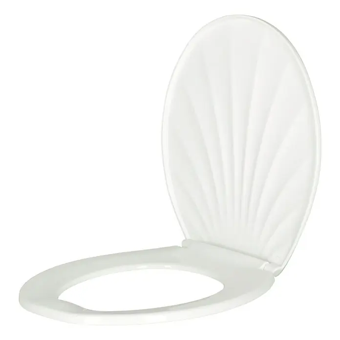 Poseidon WC-Sitz Austin - Thermoplast, Weiß - Linke Seitenansicht