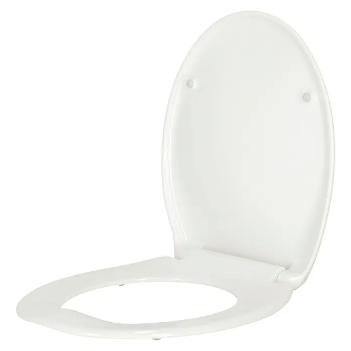 Poseidon WC-Sitz Jersey - Mit Absenkautomatik, Duroplast, Weiß - Linke Seitenansicht