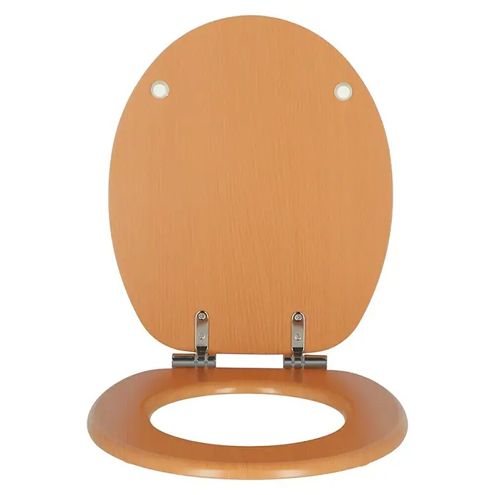 Poseidon WC-Sitz Tabea - Mit Absenkautomatik, MDF, Buche - Vorderansicht