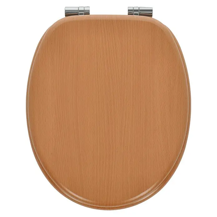 Poseidon WC-Sitz Tabea - Mit Absenkautomatik, MDF, Buche - Draufsicht