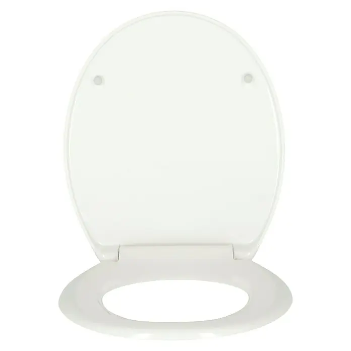 Poseidon Tapa de WC Kittycat - Con caída amortiguada, Duroplast, Blanco - Vista frontal