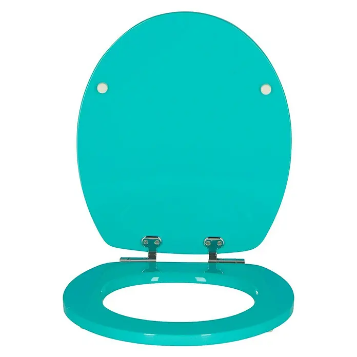 Poseidon WC-Sitz BoraBora - Mit Absenkautomatik, MDF, Blau - Vorderansicht