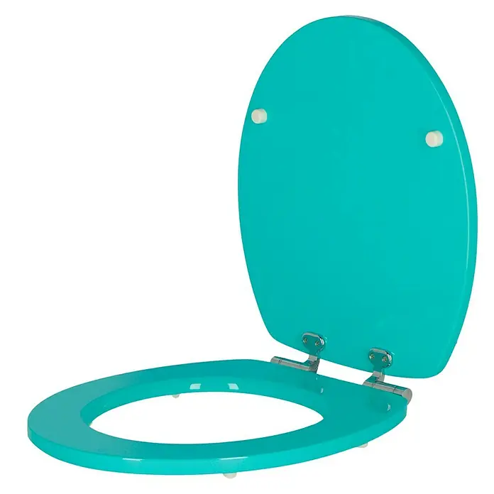 Poseidon WC-Sitz BoraBora - Mit Absenkautomatik, MDF, Blau - Linke Seitenansicht