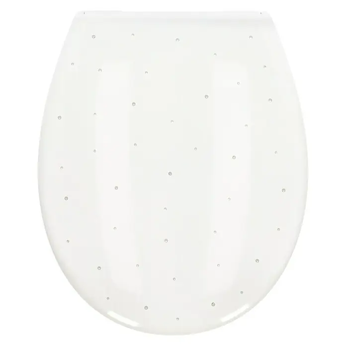 Poseidon WC ülőke Como Diamond - Süllyedő automatikával, Duroplast, Fehér - Felülnézet