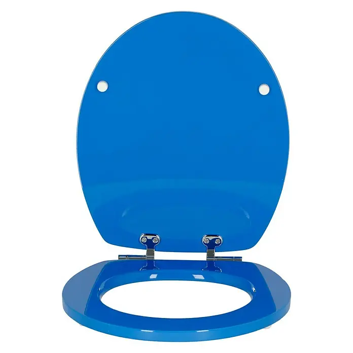 Poseidon WC-Sitz Blue Lagoon - Mit Absenkautomatik, MDF, Blau - Vorderansicht