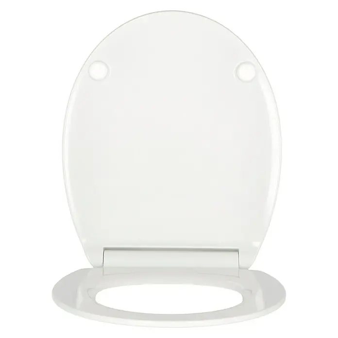 Poseidon WC-Sitz Flat - Mit Absenkautomatik, Duroplast, Weiß - Vorderansicht