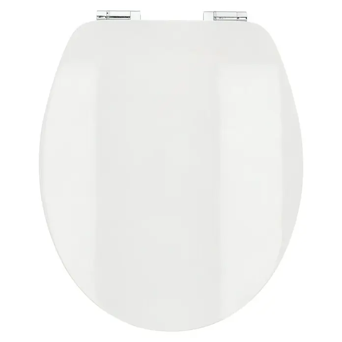 Poseidon Toiletzitting Kolorit - Softclose, MDF, Wit - Bovenaanzicht