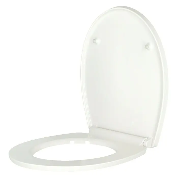 Poseidon Toiletzitting Seaside - Softclose, Duroplast, Afneembaar, Meerkleurig - Zijaanzicht links