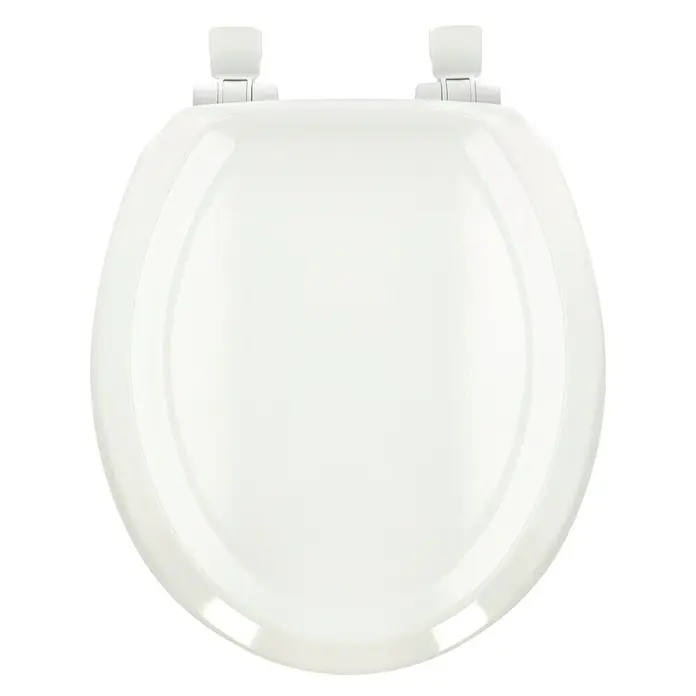 Poseidon WC-Sitz Seattle - Mit Absenkautomatik, Holz, Abnehmbar, Weiß - Draufsicht