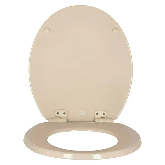 Poseidon WC-Sitz Seattle - Mit Absenkautomatik, Holz, Abnehmbar, Beige/Weiß - Vorderansicht