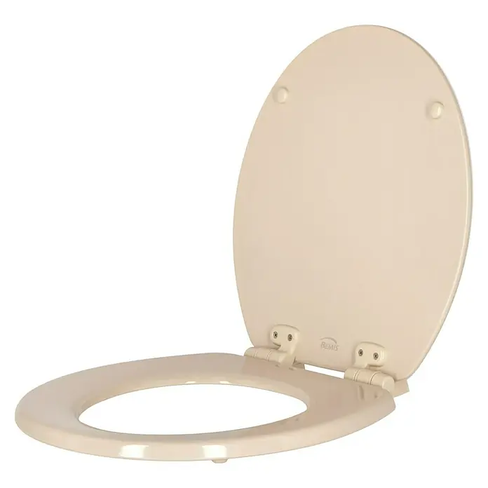 Poseidon WC-Sitz Seattle - Mit Absenkautomatik, Holz, Abnehmbar, Beige/Weiß - Linke Seitenansicht