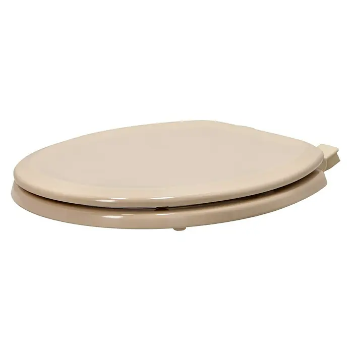 Poseidon WC-Sitz Seattle - Mit Absenkautomatik, Holz, Abnehmbar, Beige/Weiß - Linke Seitenansicht