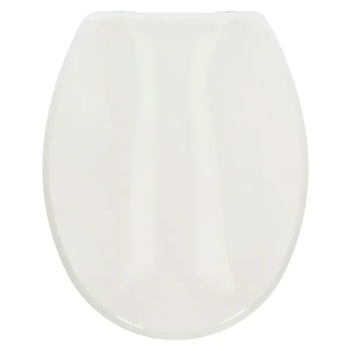 Poseidon WC-Sitz Dundee - Kunststoff, Weiß - Draufsicht