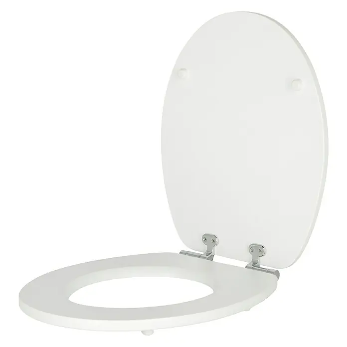 Poseidon WC-Sitz Heart - Mit Absenkautomatik, MDF, Grau - Linke Seitenansicht