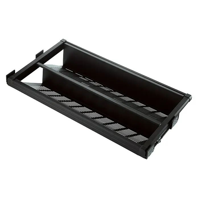 Estante para zapatos Moka - L x An x Al: 485 x 464 x 70 mm, Anchura regulable: 464 - 514 mm, Marrón - Vista angular
