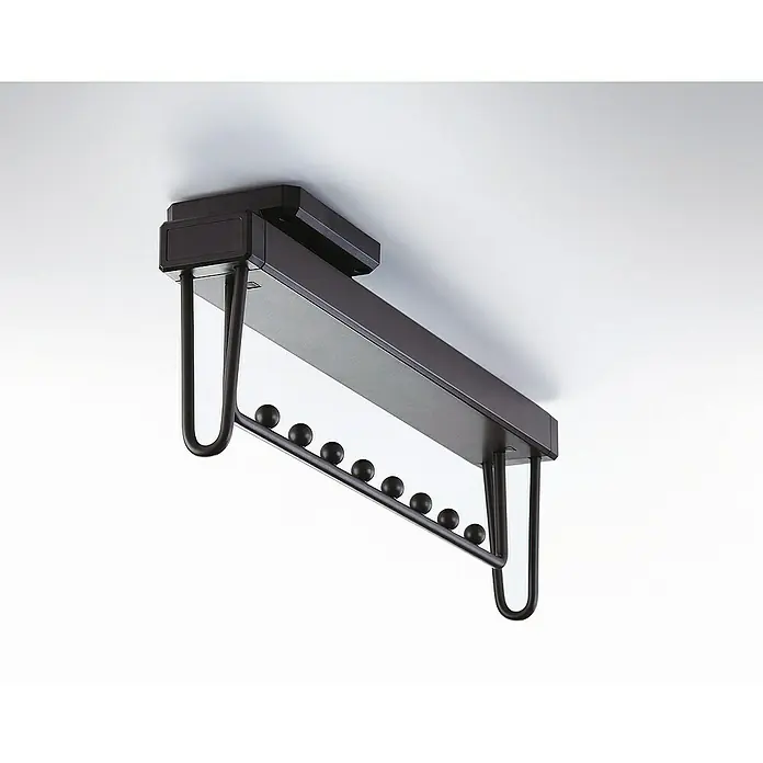 Soporte para perchero Moka - L x An x Al: 485 x 100 x 70 mm, Marrón, Extensible - Foto ambiente
