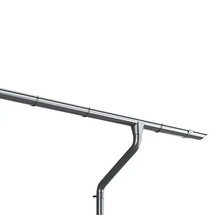 Weka Dachrinnen-Set - Passend für: Flach- & Pultdächer bis Dachbreite 400 cm - Detailaufnahme
