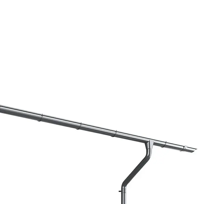 Weka Dachrinnen-Set - Passend für: Satteldächer bis Dachlänge 600 cm - Detailaufnahme