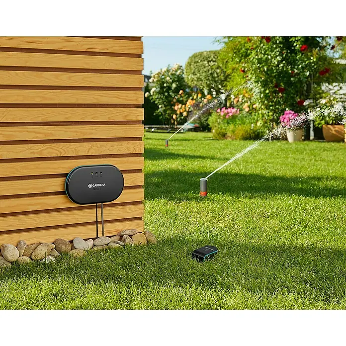Gardena Smart system Bewässerungssteuerung Irrigation Control Set - Steuerung per Smartphone-App, L x B x H: 26,1 x 12,3 x 26,4 cm - Stimmungsaufnahme