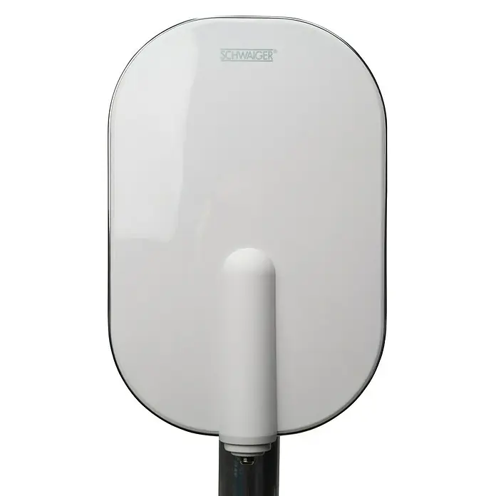 Schwaiger DVB-T Antenne - L x B x H: 9 x 15,5 x 24,5 cm, F-Buchse - Vorderansicht