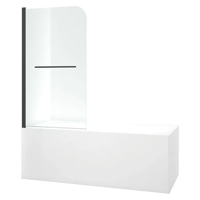 Badewannenaufsatz - 1 -tlg., B x H: 75 x 140 cm, Klarglas - Rechte Seitenansicht