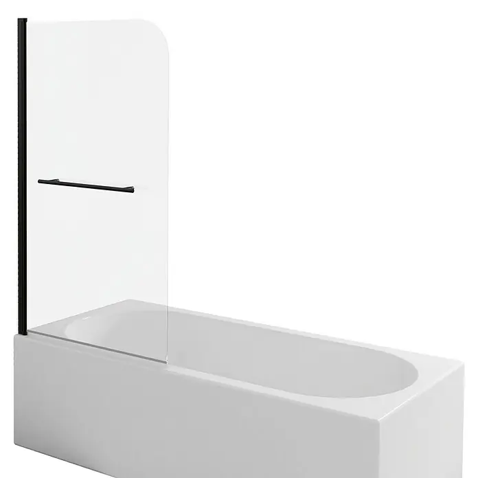 Badewannenaufsatz - 1 -tlg., B x H: 75 x 140 cm, Klarglas - Diagonale Ansicht